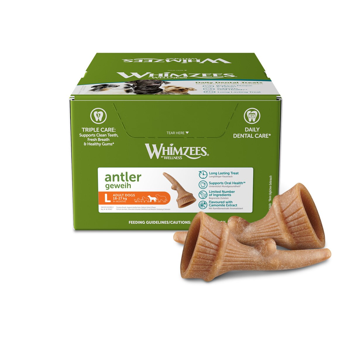 Whimzees Anter Large Bulk Box Of 22