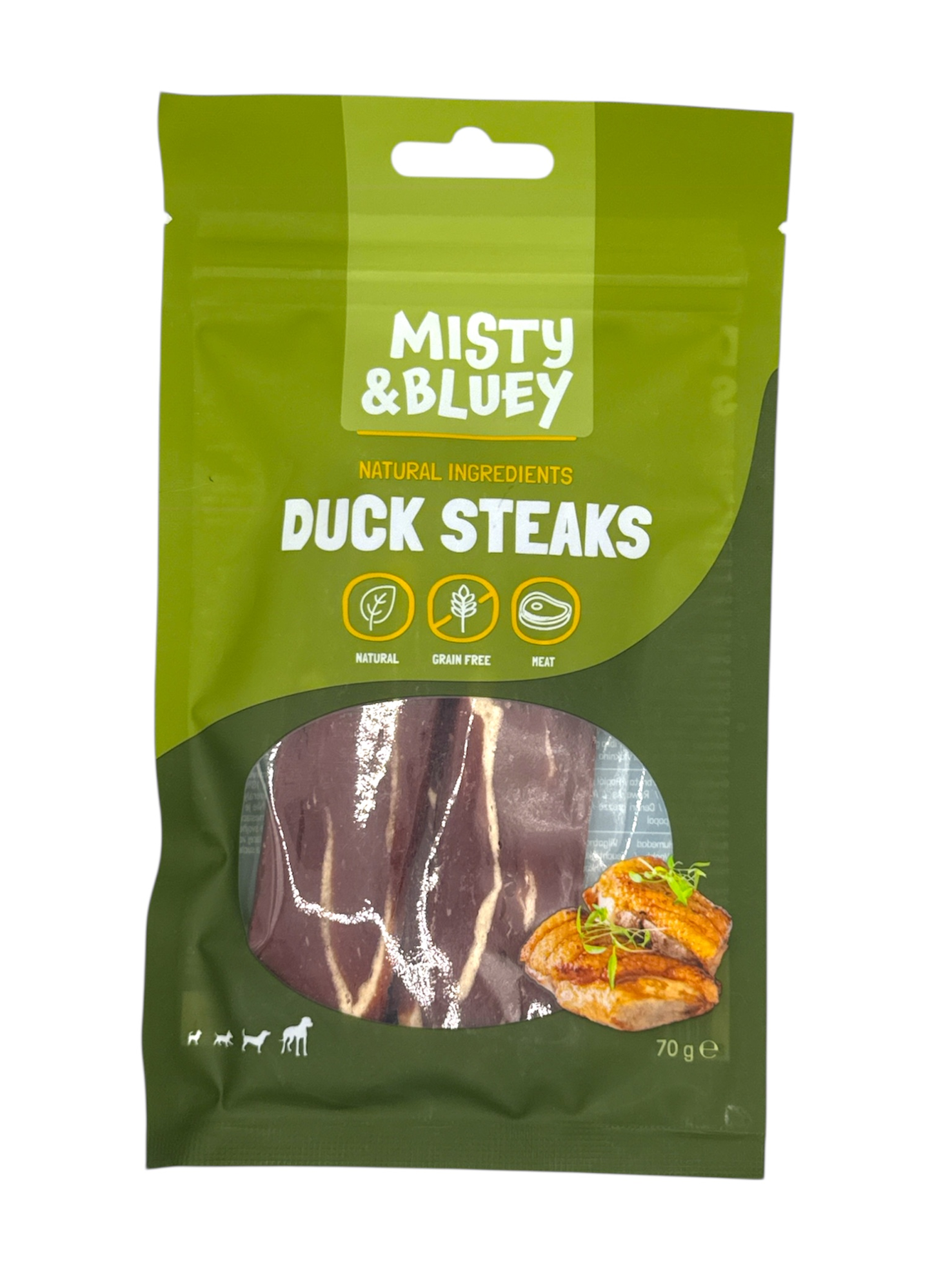 Misty & Bluey Duck Steaks Chew Treats 70g