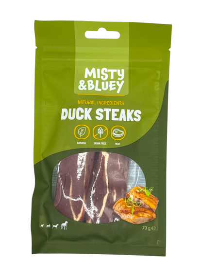 Misty & Bluey Duck Steaks Chew Treats 70g