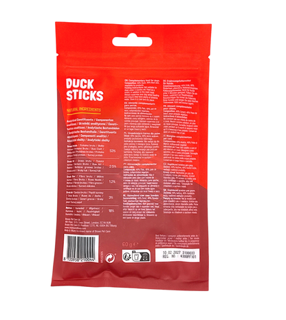 Misty & Bluey Duck Sticks Dog Chew Treat 60g