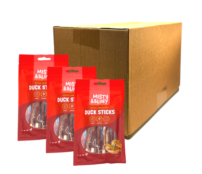 Misty & Bluey Duck Sticks Dog Chew Treat 60g