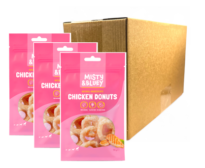 Misty & Bluey Chicken Donuts Dog Chew Treats 70g