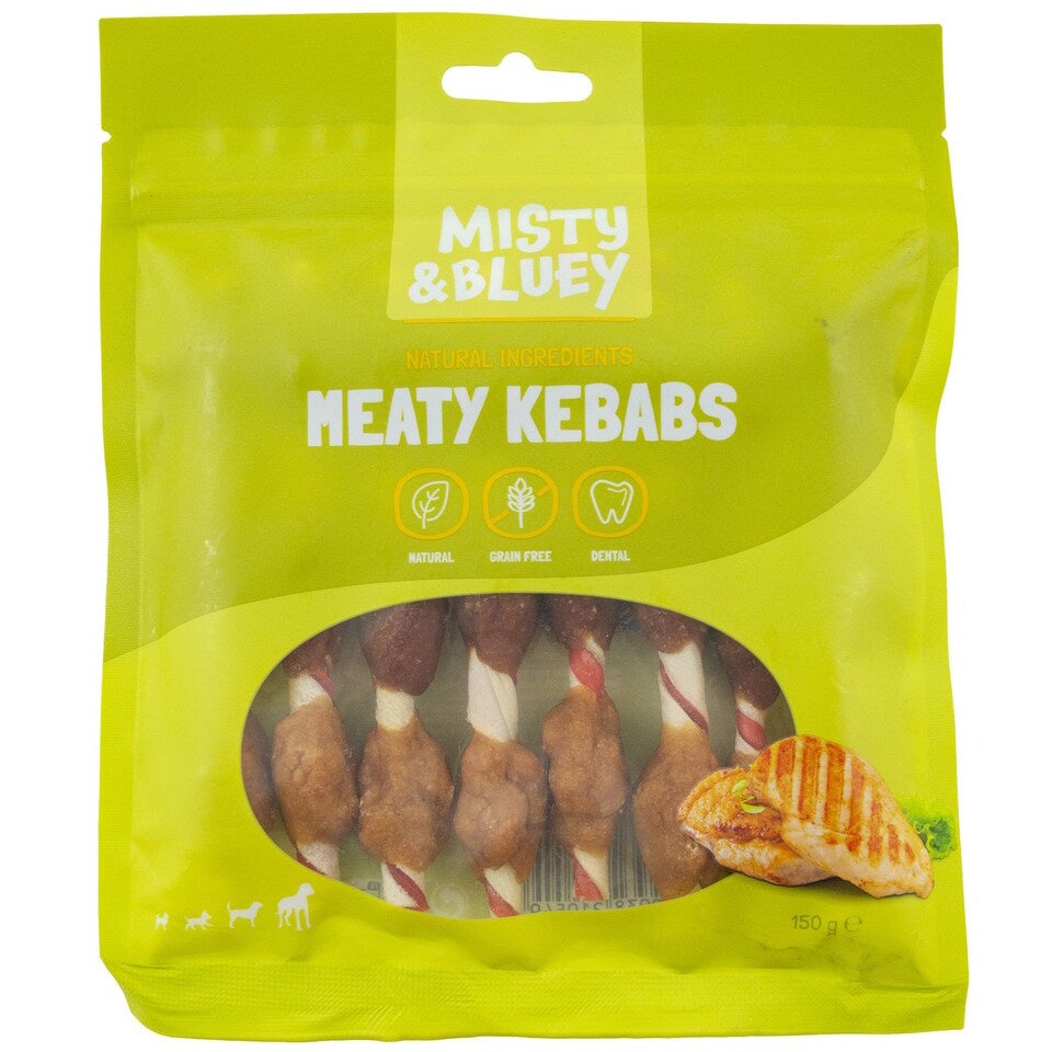 Misty & Bluey Delicious Meaty Kebabs 150g