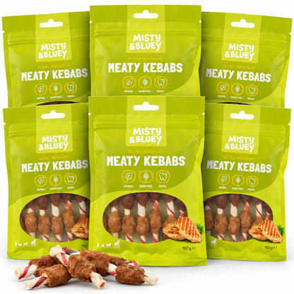 Misty & Bluey Delicious Meaty Kebabs 150g