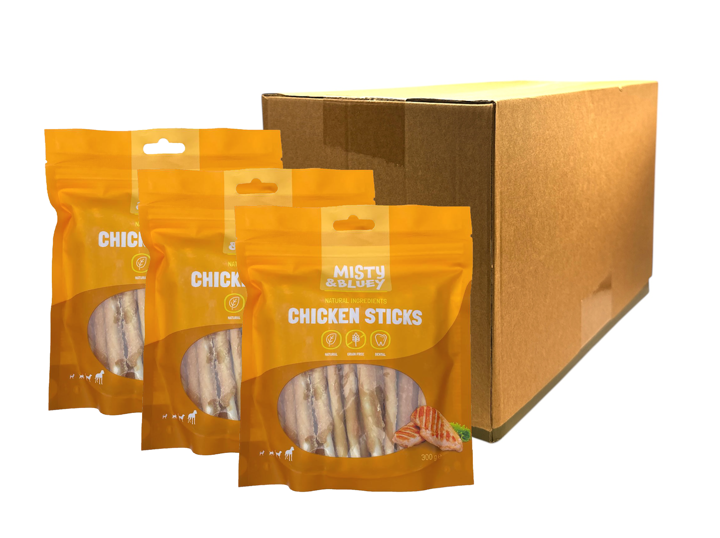 Misty & Bluey Chicken Sticks 300g