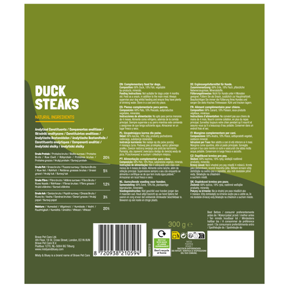 Misty & Bluey Duck Steaks 300g