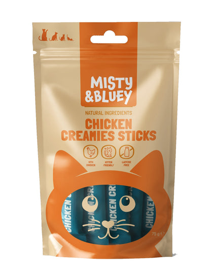Misty & Bluey Chicken Creamies Sticks 75g
