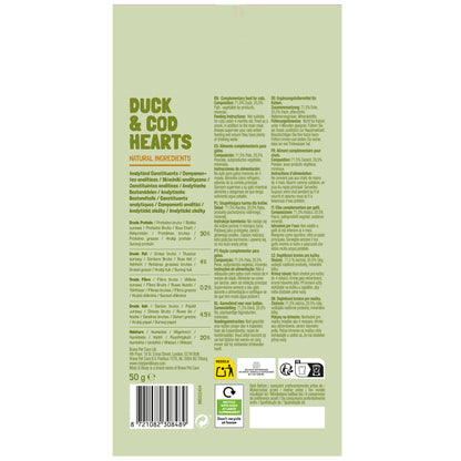Misty & Bluey Duck & Cod Hearts 50g