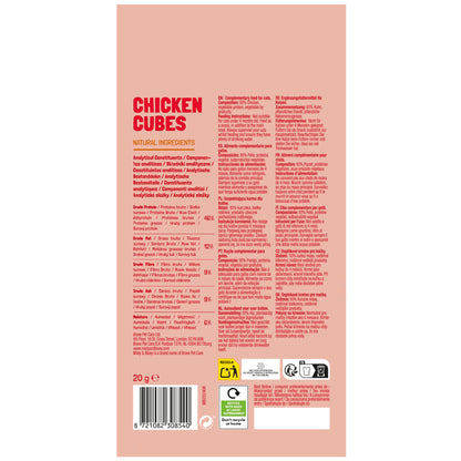 Misty & Bluey Natural Freeze Dried Chicken Cubes 20g