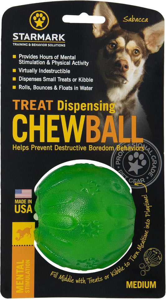 Starmark Treat Dispensing Chew Ball Medium