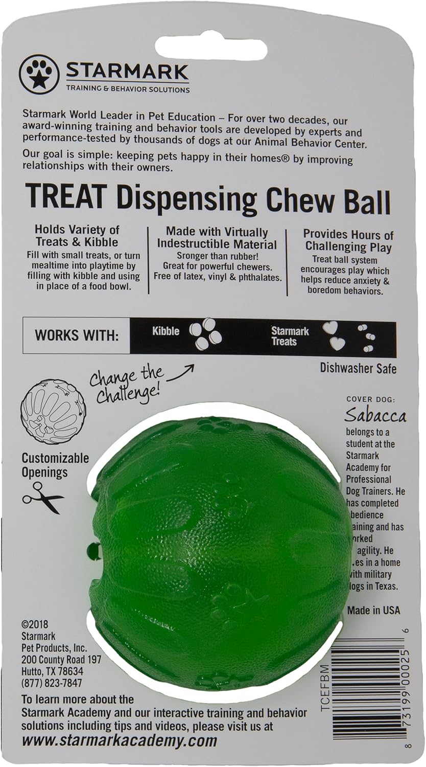 Starmark Treat Dispensing Chew Ball Medium