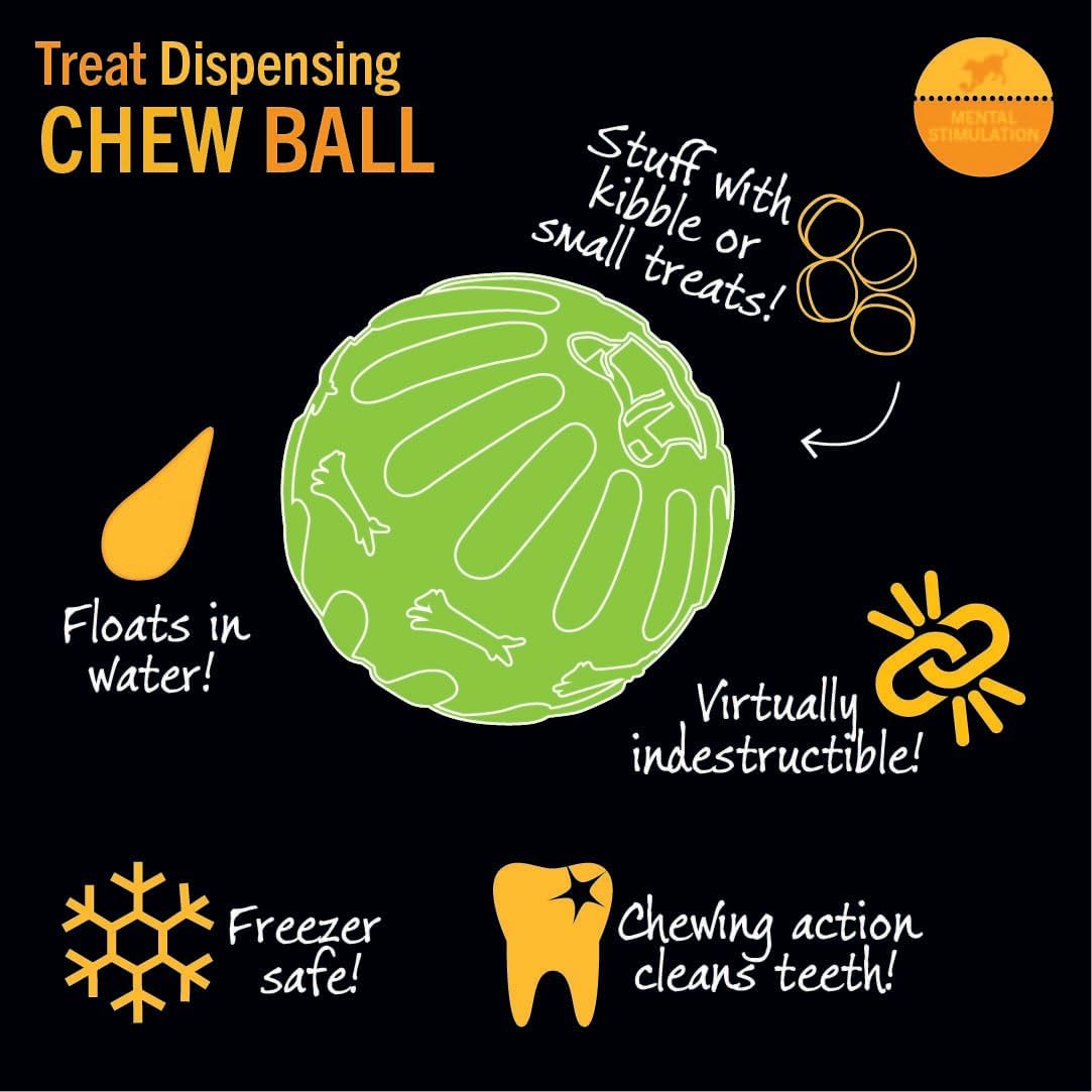 Starmark Treat Dispensing Chew Ball Medium
