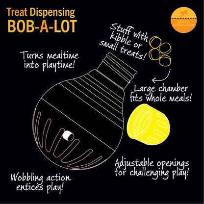 Starmark Bob A Lot Treat Dispenser Dog Toy Large