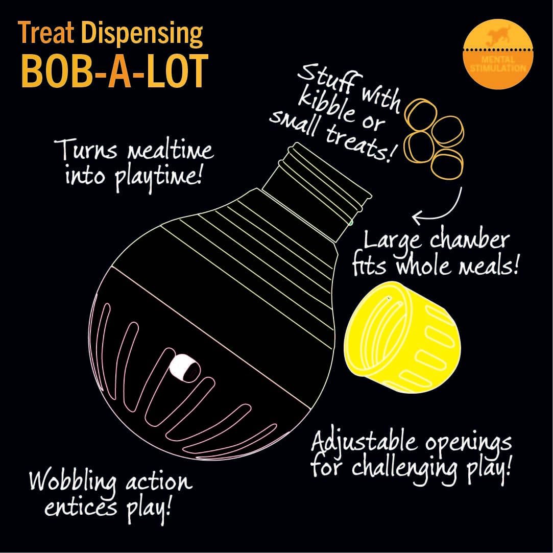 Starmark Bob A Lot Treat Dispenser Dog Toy Small