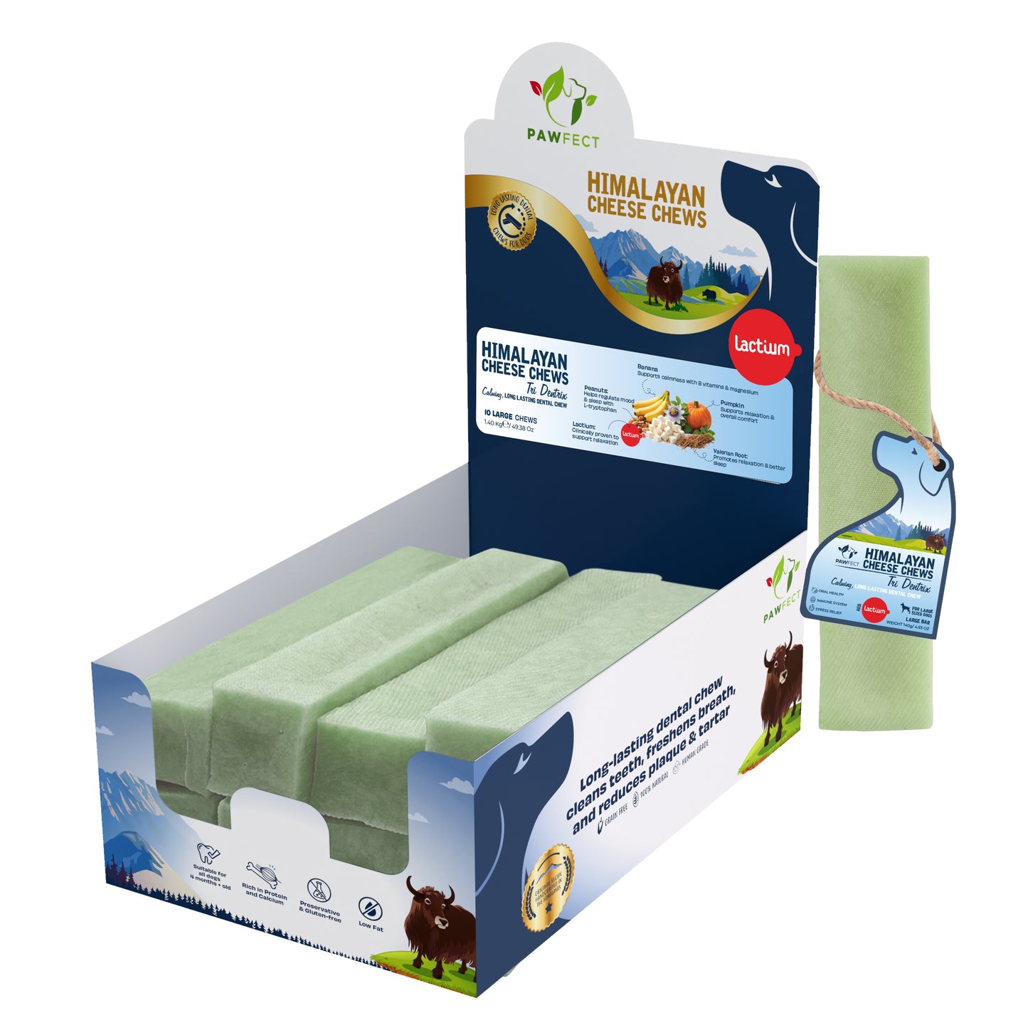 Pawfect Himalayan Chew Bar Calming Large 140g