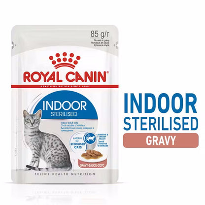 Royal Canin Cat Indoor Sterilised Morsels In Gravy 85g