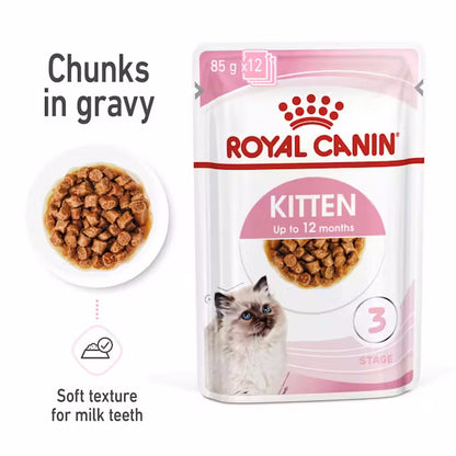 Royal Canin Kitten Instinctive Chunks In Gravy 85g