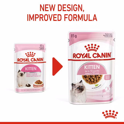 Royal Canin Kitten Instinctive Chunks In Gravy 85g