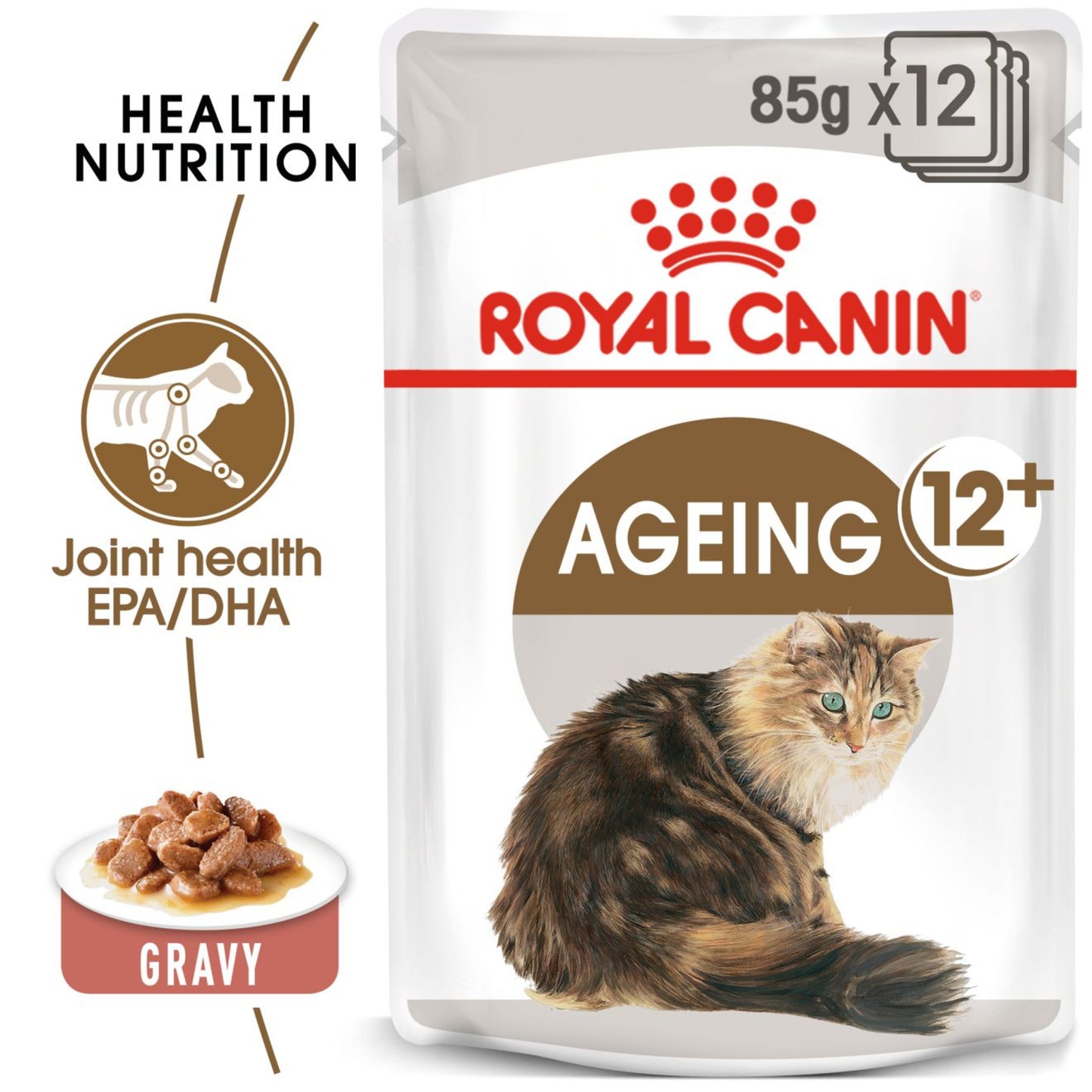 Royal Canin Ageing 11+ Chunks In Gravy Cat Food 85g