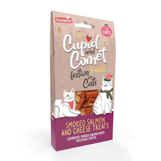 Cupid & Comet Smoked Salmon & Cheese Cat Treats 70g