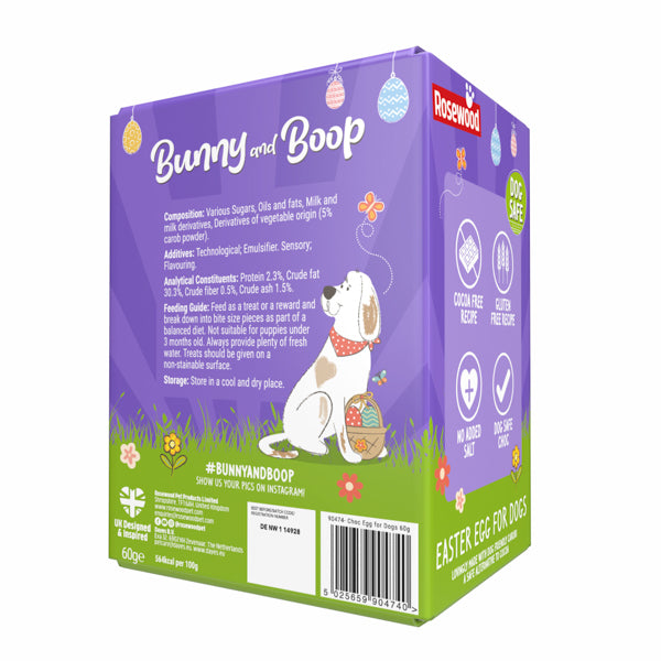 Rosewood Bunny & Boop Easter Eggs For Dogs 60g