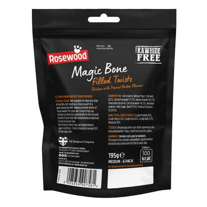 Rosewood Magic Filled Chicken Twists With Peanut Butter 195g 6pcs