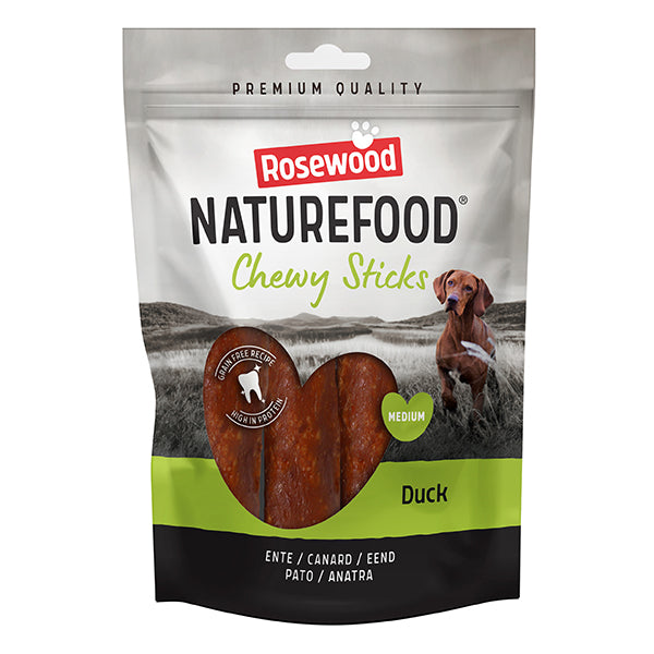 Rosewood Naturefood Chewy Duck Sticks Medium 4pcs 100g