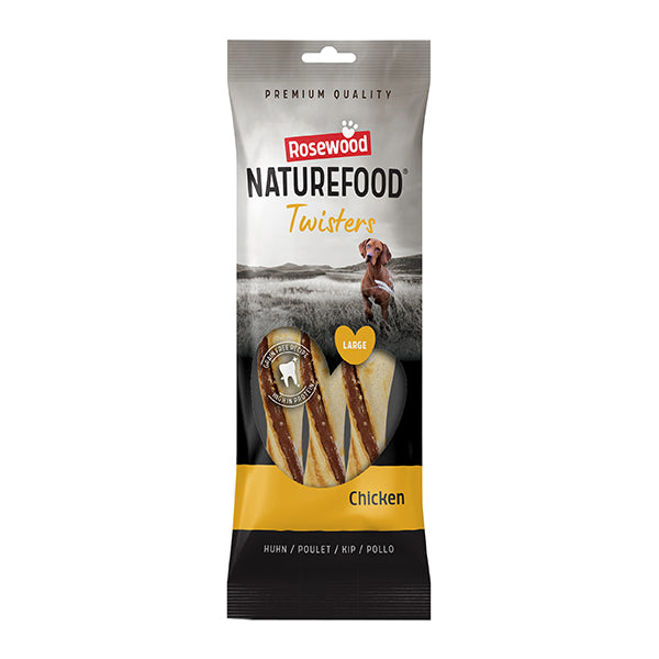 Rosewood Naturefood Chicken Twisters Large 3pcs 210g