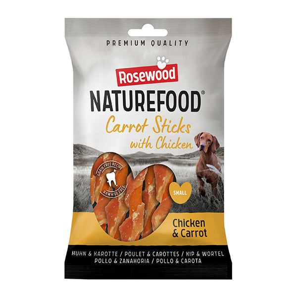 Rosewood Naturefood Carrot Sticks With Chicken 80g