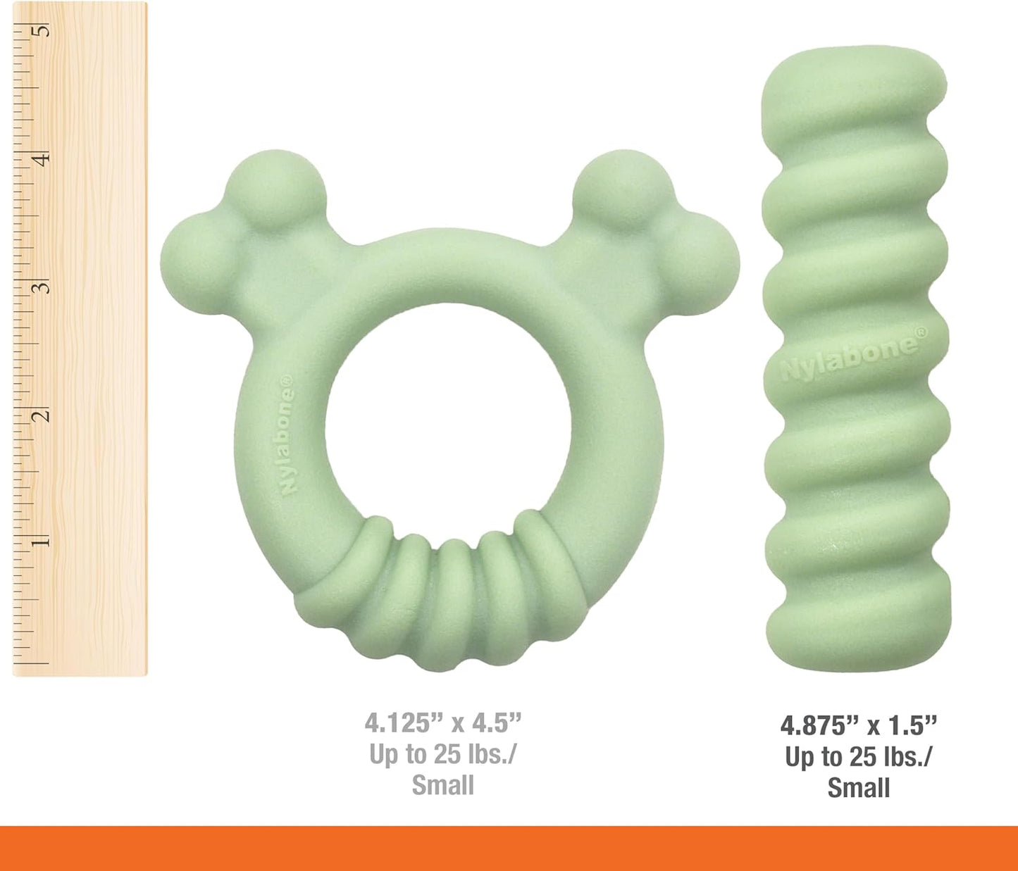 Nylabone Puppy Tactile Ring Chicken Small