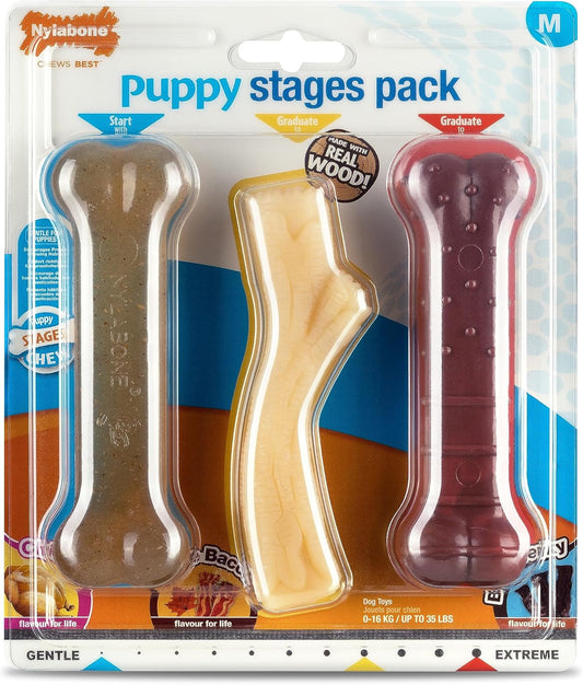 Nylabone Puppy Stages Chew Pack Medium