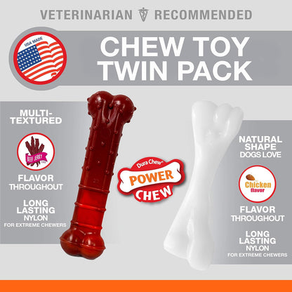 Nylabone Extreme Twin Pack Beef Jerky & Chicken Small Up to 11Kg