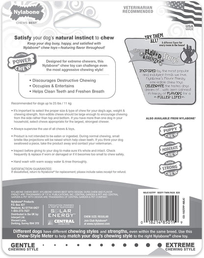 Nylabone Extreme Twin Pack Beef Jerky & Chicken Small Up to 11Kg