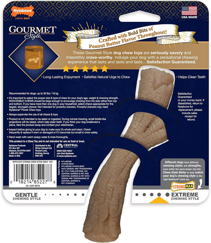 Nylabone Gourmet Stick Medium Peanut Butter