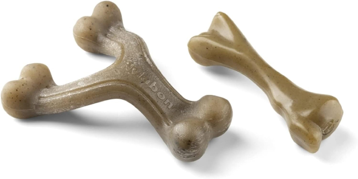 Nylabone Puppy Gourmet Femur & Wishbone Small Twin Pack
