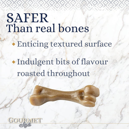 Nylabone Puppy Gourmet Femur & Wishbone Small Twin Pack