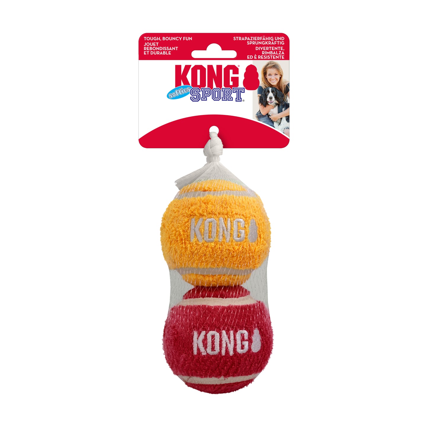 KONG Air Dog Sports Softie Balls Large 3" 2pcs