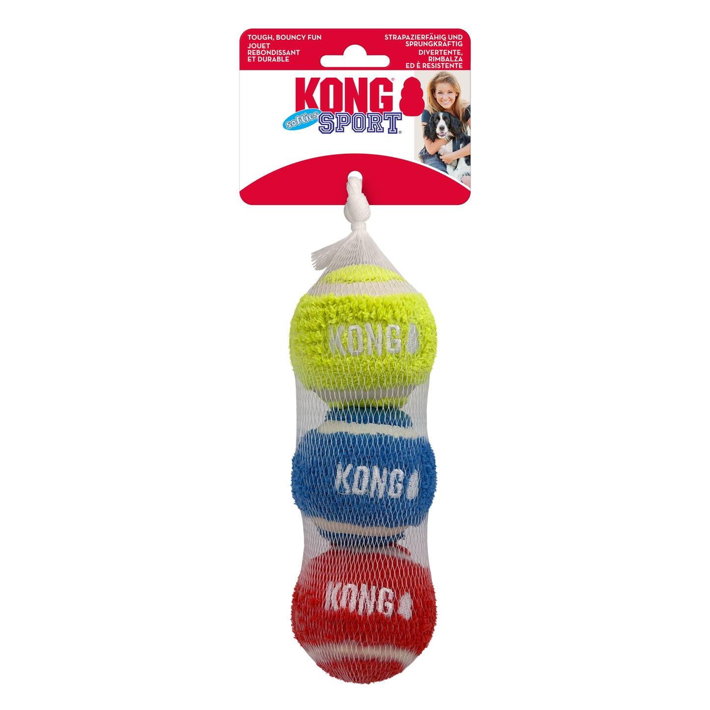 KONG Air Dog Sports Softie Balls Medium 2.5" 3pcs