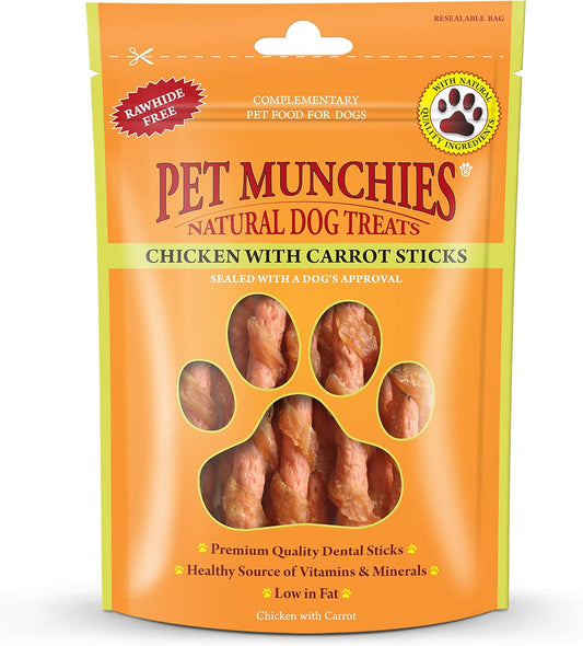Pet Munchies Chicken & Carrot Sticks 80g