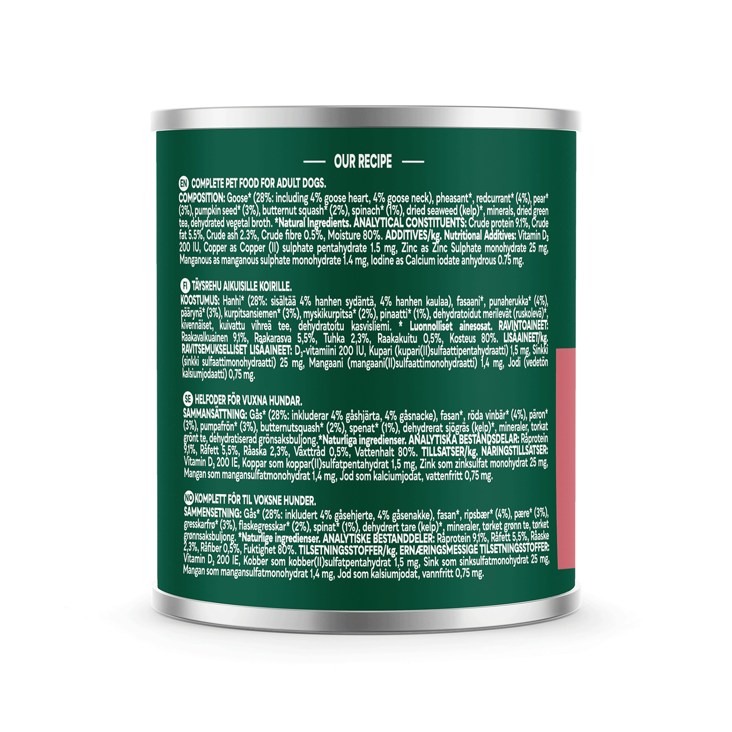 Natures Menu Country Hunter Pheasant & Goose Dog Food Can 600g