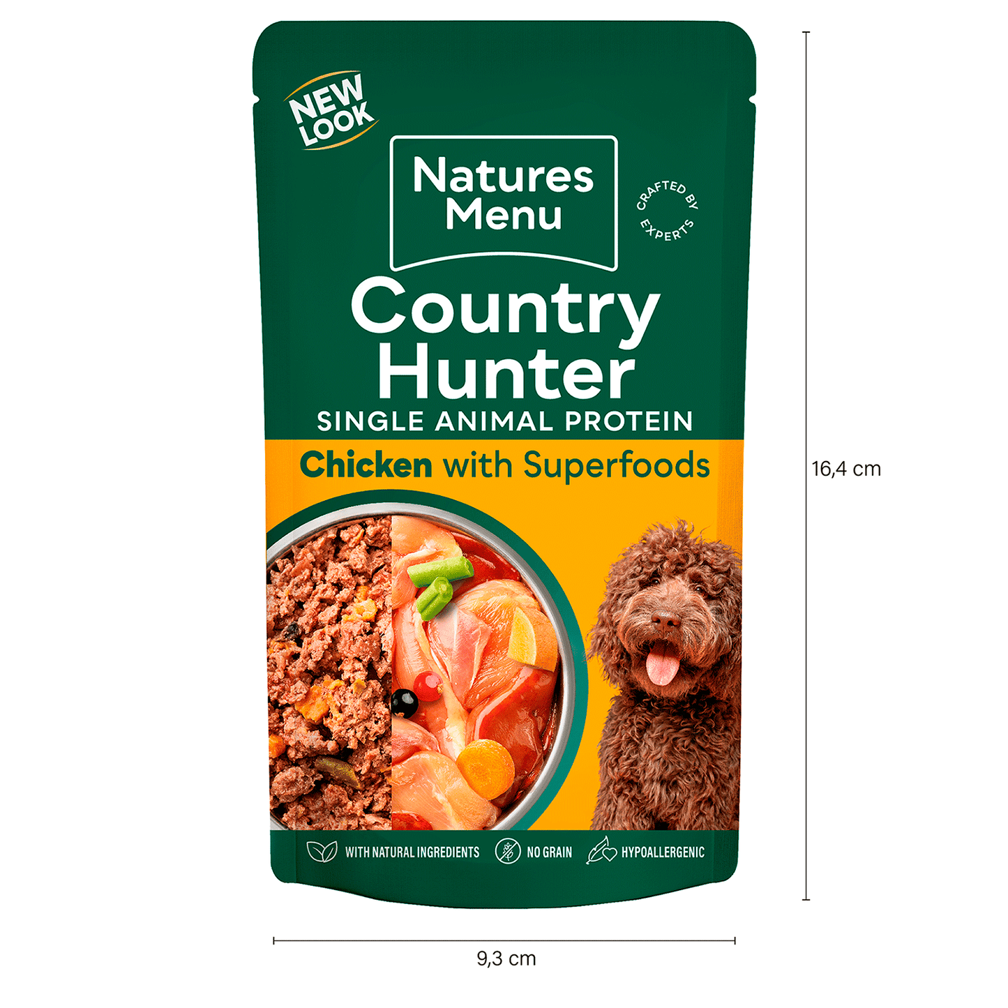 Natures Menu Country Hunter Dog Pouch Chicken 6x 150g