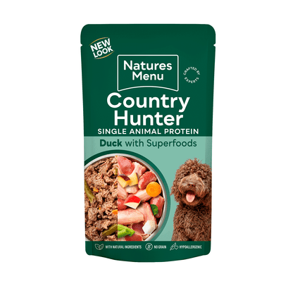 Natures Menu Country Hunter Dog Pouch Duck 6x 150g