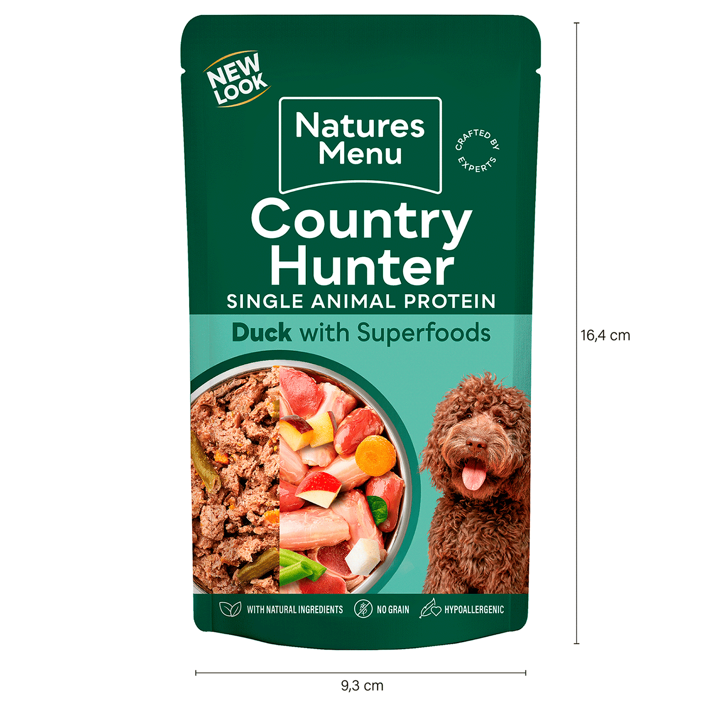 Natures Menu Country Hunter Dog Pouch Duck 6x 150g