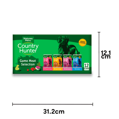 Natures Menu Country Hunter Game Meat Selection Cans 12 x 400g