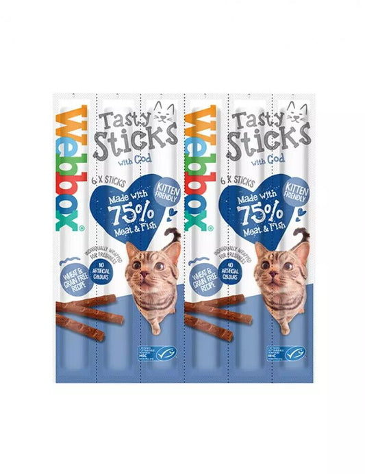 Webbox Cat Sticks Cod 6 Sticks