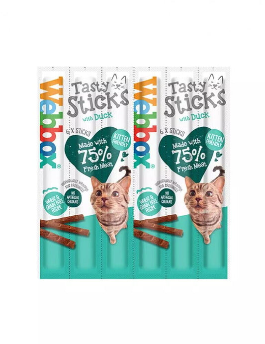 Webbox Cat Sticks Duck 6 Sticks