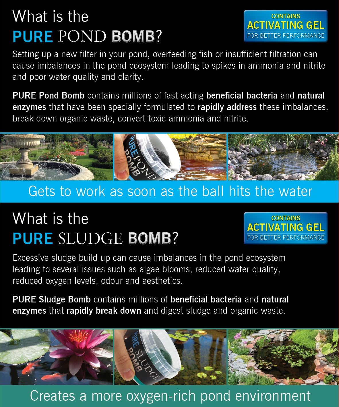 Evolution Aqua Pure Pond Bomb & Sludge Bomb Duo Pack
