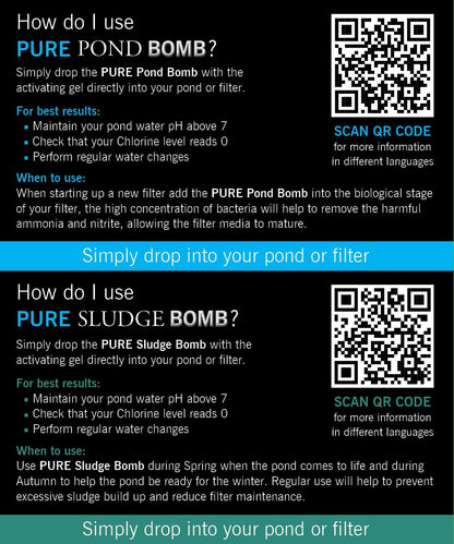 Evolution Aqua Pure Pond Bomb & Sludge Bomb Duo Pack