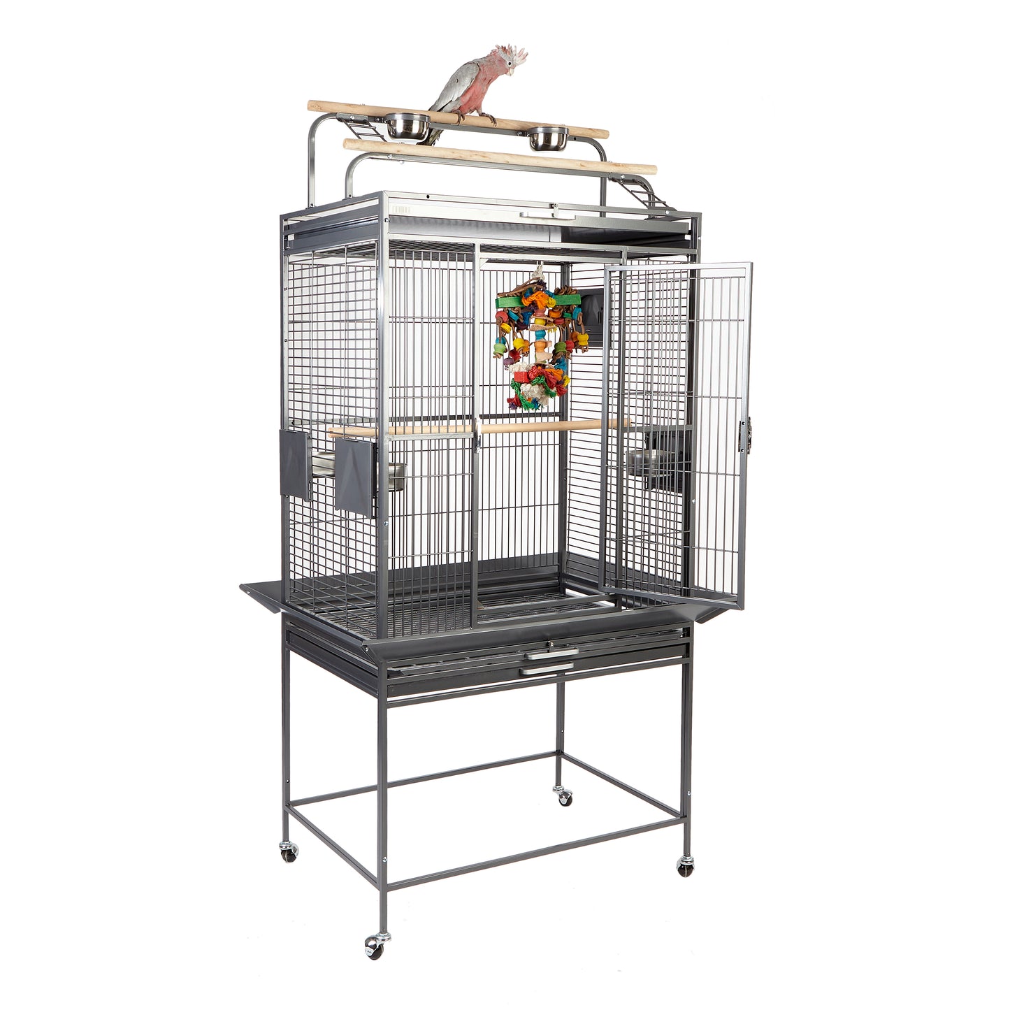 Rainforest Dakota Large Bird Cage Antique Black (2 Boxes)