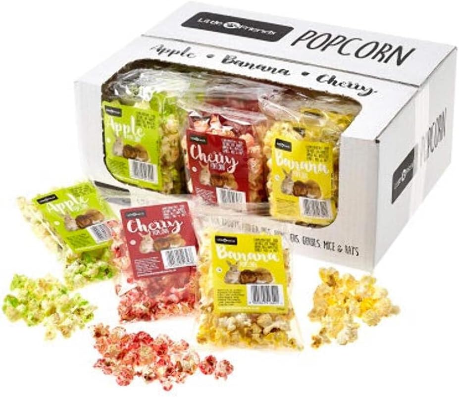 Little Friends Apple Cherry Banana Assorted Small Animal Popcorn Treats Case Of 24